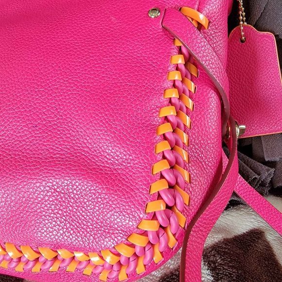 Coach Neon Dakota Crossbody Flap Purse with Whipstitch Chain Detail - Picture 5 of 14